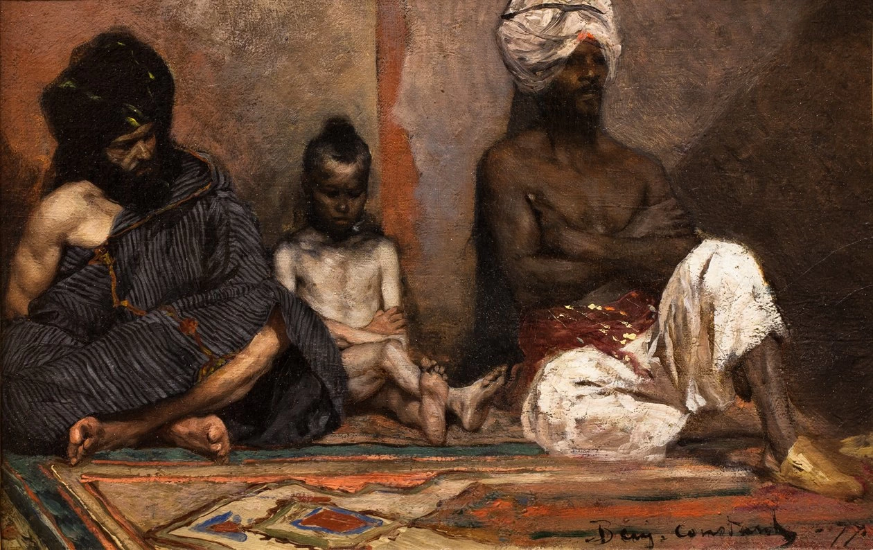 Jean - Joseph Benjamin, Constant, Arabi seduti, Dahesh Museum of Art, New York
